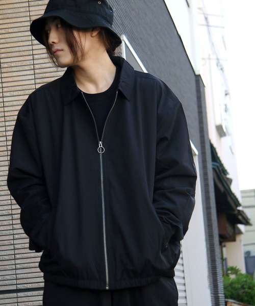 ZIP FIVE(ジップファイブ)の「【ZIP FIVE】T/Cキャンバス ライトスイングトップブルゾン/シャツジャケット(ブルゾン・メンズ・ブラウン/ベージュ系/ブラック/グリーン/アイボリー/ネイビー/グレー系/ベージュ/オリーブ・X-LARGE/LARGE/MEDIUM)」の2枚目の写真