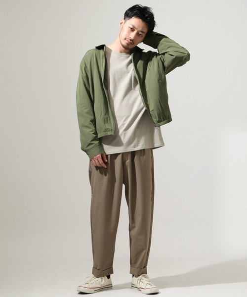 ZIP FIVE(ジップファイブ)の「【ZIP FIVE】T/Cキャンバス ライトスイングトップブルゾン/シャツジャケット(ブルゾン・メンズ・ブラウン/ベージュ系/ブラック/グリーン/アイボリー/ネイビー/グレー系/ベージュ/オリーブ・X-LARGE/LARGE/MEDIUM)」の12枚目の写真