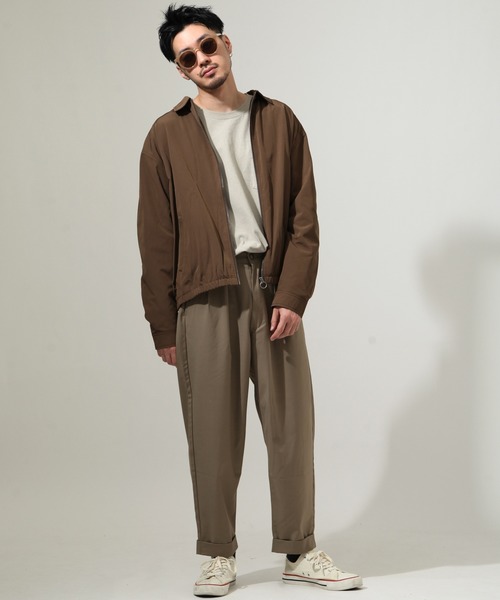 ZIP FIVE(ジップファイブ)の「【ZIP FIVE】T/Cキャンバス ライトスイングトップブルゾン/シャツジャケット(ブルゾン・メンズ・ブラウン/ベージュ系/ブラック/グリーン/アイボリー/ネイビー/グレー系/ベージュ/オリーブ・X-LARGE/LARGE/MEDIUM)」の16枚目の写真