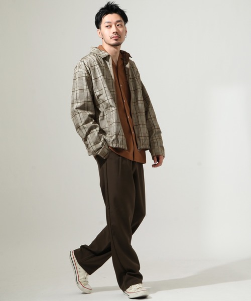 ZIP FIVE(ジップファイブ)の「【ZIP FIVE】T/Cキャンバス ライトスイングトップブルゾン/シャツジャケット(ブルゾン・メンズ・ブラウン/ベージュ系/ブラック/グリーン/アイボリー/ネイビー/グレー系/ベージュ/オリーブ・X-LARGE/LARGE/MEDIUM)」の18枚目の写真