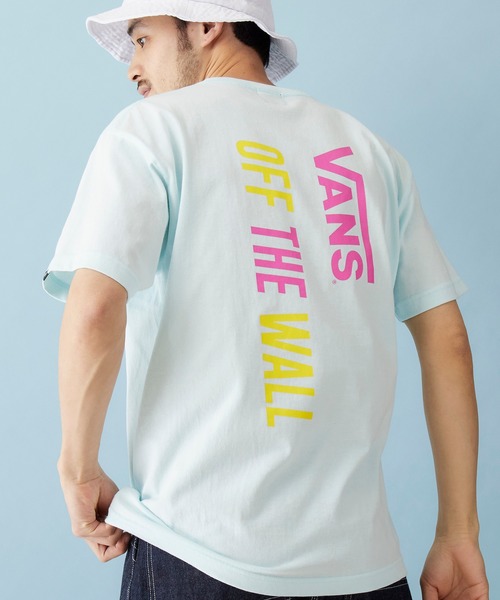VANS(バンズ)の「VANS/ヴァンズ Vertical FLV S/S T-Shirt ロゴプリント半袖Tシャツ(Tシャツ/カットソー・メンズ・ホワイト/ブラック/サックスブルー・M/L/XL)」の3枚目の写真