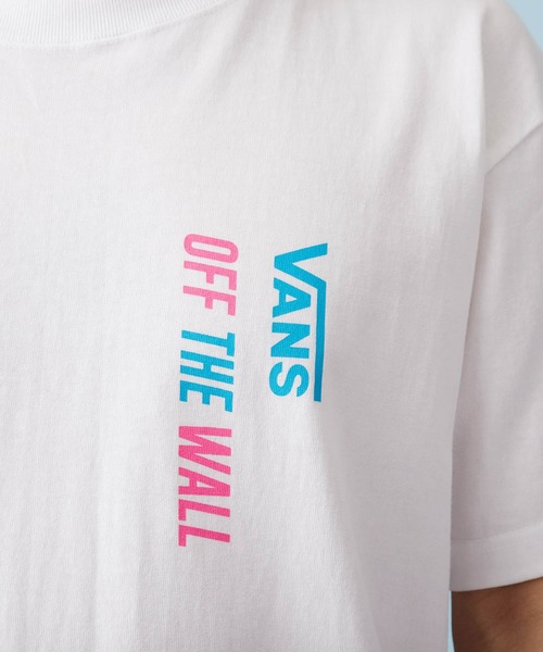 VANS(バンズ)の「VANS/ヴァンズ Vertical FLV S/S T-Shirt ロゴプリント半袖Tシャツ(Tシャツ/カットソー・メンズ・ホワイト/ブラック/サックスブルー・M/L/XL)」の6枚目の写真