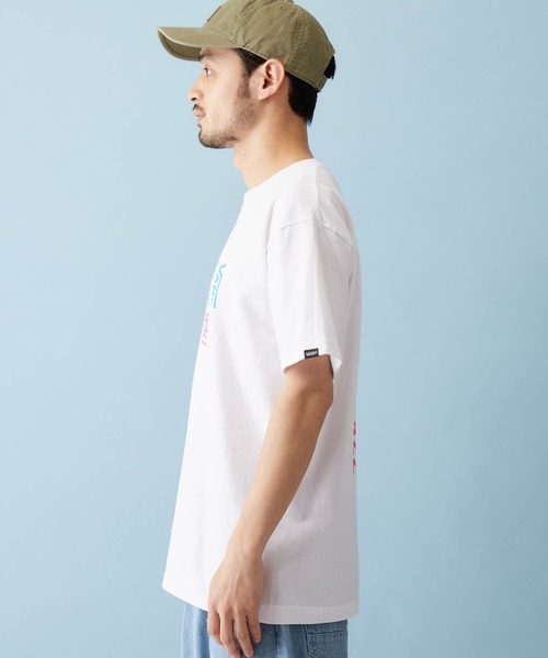 VANS(バンズ)の「VANS/ヴァンズ Vertical FLV S/S T-Shirt ロゴプリント半袖Tシャツ(Tシャツ/カットソー・メンズ・ホワイト/ブラック/サックスブルー・M/L/XL)」の12枚目の写真