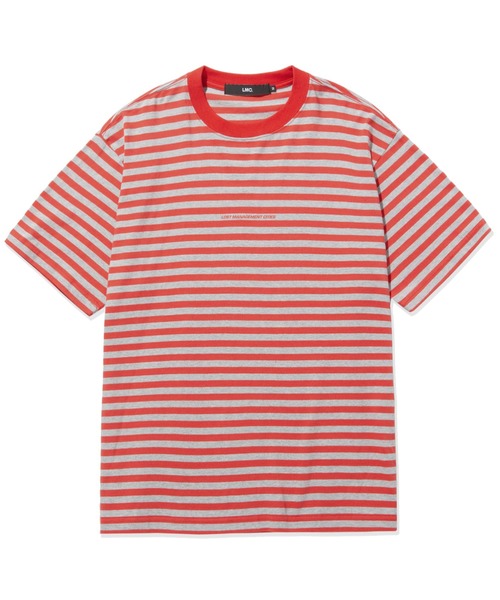 LMCの「『LMC』LMC ITALIC FN STRIPE TEE / イタリック スモール ロゴ ボーダー Tシャツ(Tシャツ/カットソー・メンズ・レッド/ブラック・MEDIUM/SMALL/LARGE)」の1枚目の写真