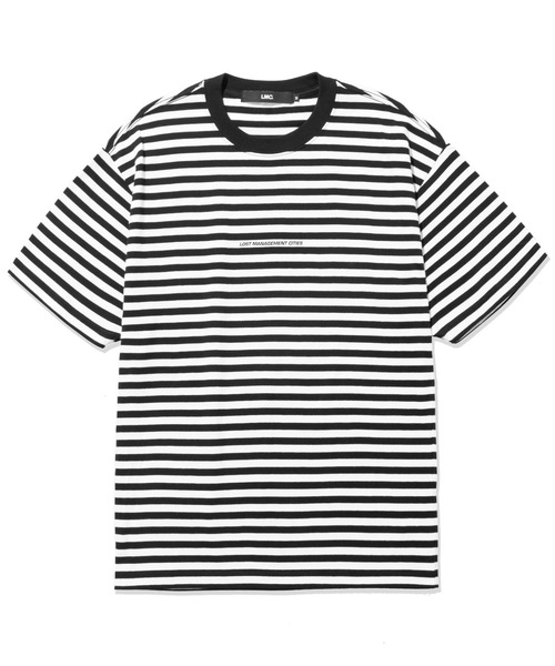 LMCの「『LMC』LMC ITALIC FN STRIPE TEE / イタリック スモール ロゴ ボーダー Tシャツ(Tシャツ/カットソー・メンズ・レッド/ブラック・MEDIUM/SMALL/LARGE)」の2枚目の写真