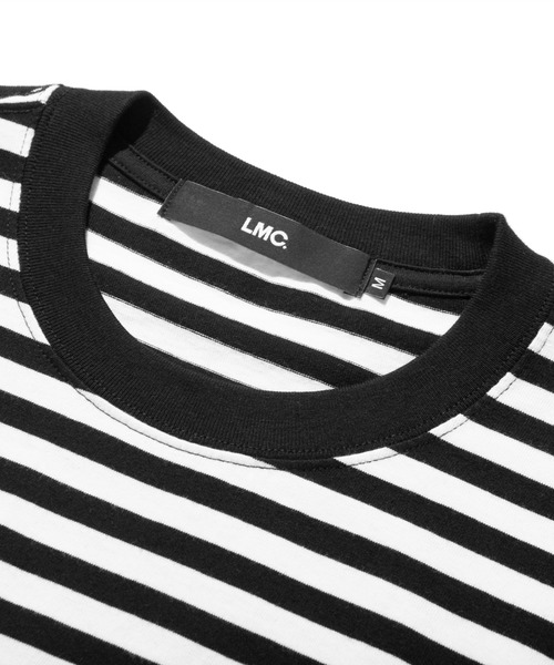 LMCの「『LMC』LMC ITALIC FN STRIPE TEE / イタリック スモール ロゴ ボーダー Tシャツ(Tシャツ/カットソー・メンズ・レッド/ブラック・MEDIUM/SMALL/LARGE)」の6枚目の写真