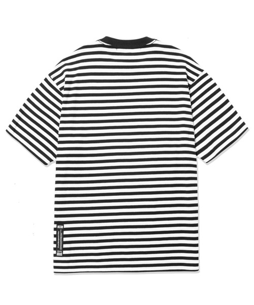 LMCの「『LMC』LMC ITALIC FN STRIPE TEE / イタリック スモール ロゴ ボーダー Tシャツ(Tシャツ/カットソー・メンズ・レッド/ブラック・MEDIUM/SMALL/LARGE)」の3枚目の写真