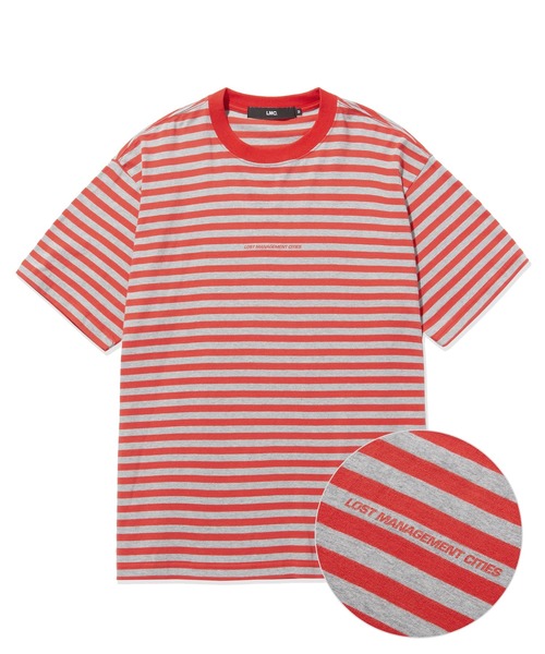 LMCの「『LMC』LMC ITALIC FN STRIPE TEE / イタリック スモール ロゴ ボーダー Tシャツ(Tシャツ/カットソー・メンズ・レッド/ブラック・MEDIUM/SMALL/LARGE)」の14枚目の写真