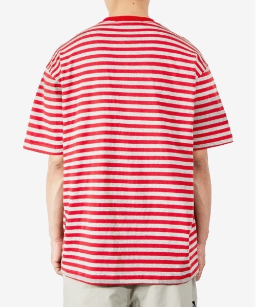 LMCの「『LMC』LMC ITALIC FN STRIPE TEE / イタリック スモール ロゴ ボーダー Tシャツ(Tシャツ/カットソー・メンズ・レッド/ブラック・MEDIUM/SMALL/LARGE)」の11枚目の写真
