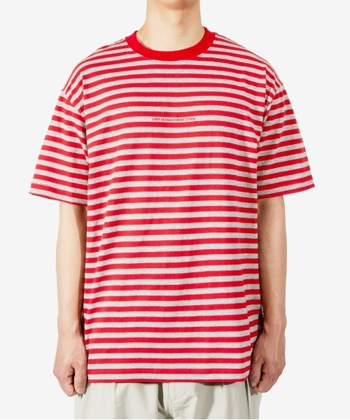 LMCの「『LMC』LMC ITALIC FN STRIPE TEE / イタリック スモール ロゴ ボーダー Tシャツ(Tシャツ/カットソー・メンズ・レッド/ブラック・MEDIUM/SMALL/LARGE)」の10枚目の写真