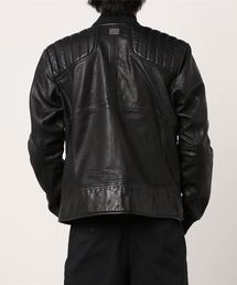 ジースターロゥ レザージャケット G-STAR RAW Biker Leather Jacket/シングルレザーライダースジャケット