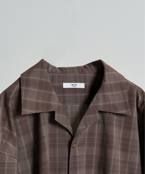 WYM LIDNM（ウィム バイ リドム）の「【WYM LIDNM】VINTAGE CHECK WIDE SHIRT（シャツ/ブラウス・メンズ・ブラウン/ベージュ・M/L）」の5枚目の写真