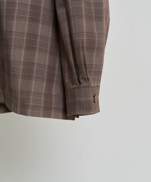 WYM LIDNM（ウィム バイ リドム）の「【WYM LIDNM】VINTAGE CHECK WIDE SHIRT（シャツ/ブラウス・メンズ・ブラウン/ベージュ・M/L）」の6枚目の写真