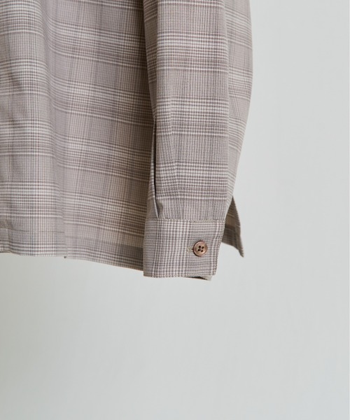 WYM LIDNM（ウィム バイ リドム）の「【WYM LIDNM】VINTAGE CHECK WIDE SHIRT（シャツ/ブラウス・メンズ・ブラウン/ベージュ・M/L）」の8枚目の写真