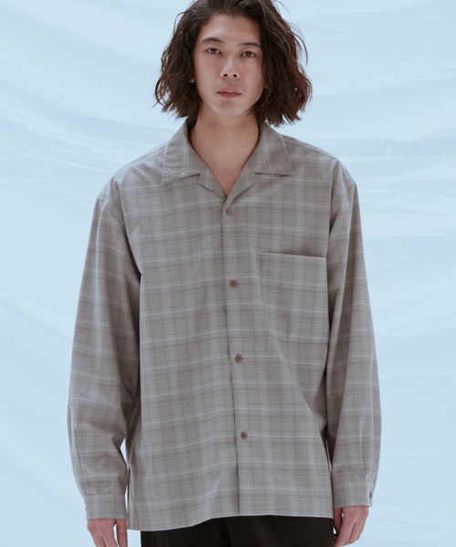WYM LIDNM（ウィム バイ リドム）の「【WYM LIDNM】VINTAGE CHECK WIDE SHIRT（シャツ/ブラウス・メンズ・ブラウン/ベージュ・M/L）」の20枚目の写真