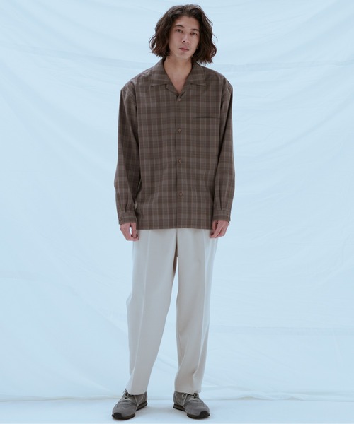 WYM LIDNM（ウィム バイ リドム）の「【WYM LIDNM】VINTAGE CHECK WIDE SHIRT（シャツ/ブラウス・メンズ・ブラウン/ベージュ・M/L）」の19枚目の写真