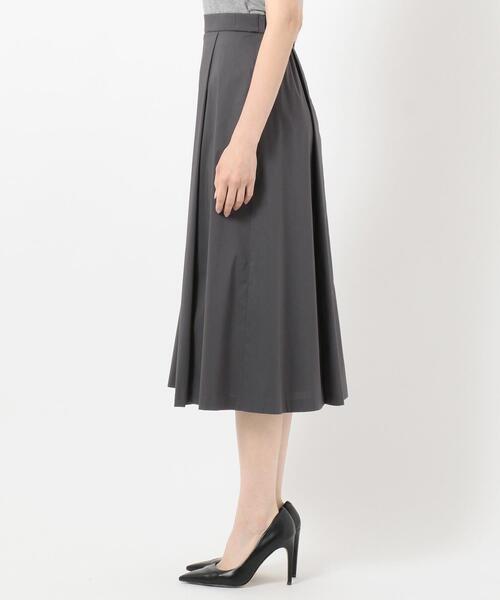 J.PRESS Ladies(J.プレス レディス)の「【洗える】コットンナイロンシルキーローン スカート(スカート・レディース・カーキ系/黄土色系/ブラック系/グレー系・S/XS)」の6枚目の写真