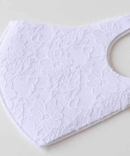 Lace Ladies(レースレディース)の「5枚入 花柄レース 洗える3D立体型マスク(マスク・レディース・ホワイト/グレー/ピンク/ライトブルー・FREE/L)」の16枚目の写真