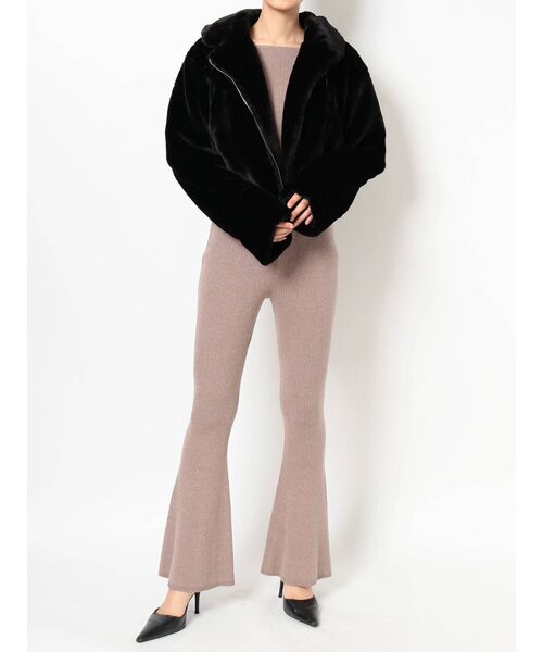 GYDA（ジェイダ）の「エコファーライダースジャケット（ライダースジャケット・レディース・ブラック/その他1・FREE）」の17枚目の写真