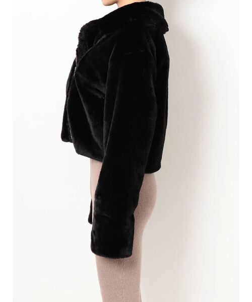 GYDA（ジェイダ）の「エコファーライダースジャケット（ライダースジャケット・レディース・ブラック/その他1・FREE）」の19枚目の写真