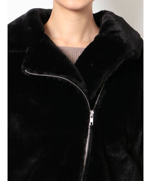 GYDA（ジェイダ）の「エコファーライダースジャケット（ライダースジャケット・レディース・ブラック/その他1・FREE）」の21枚目の写真