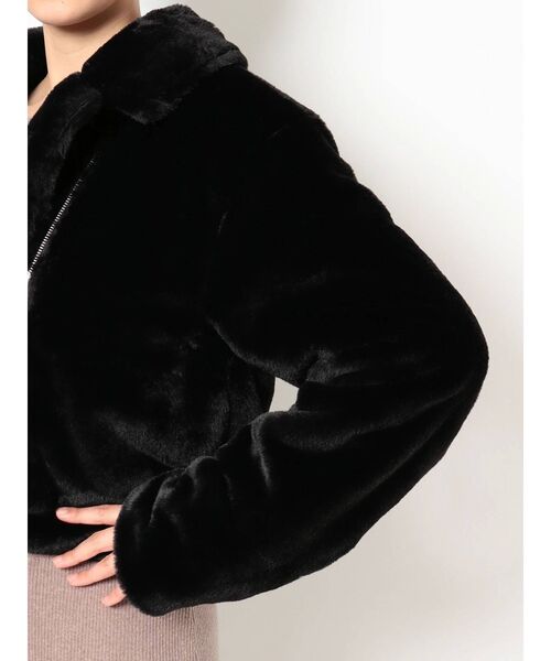 GYDA（ジェイダ）の「エコファーライダースジャケット（ライダースジャケット・レディース・ブラック/その他1・FREE）」の22枚目の写真