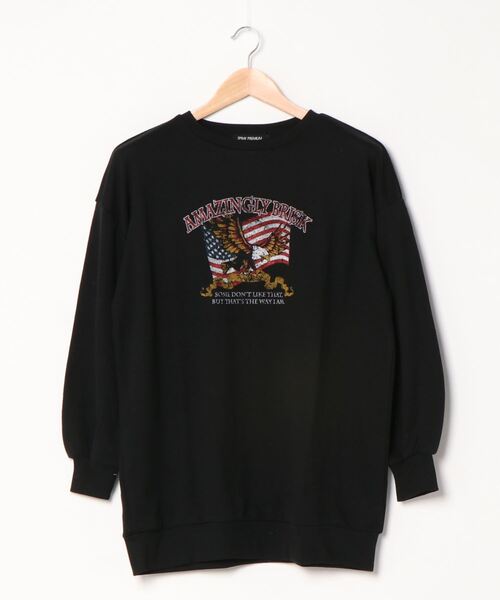 SpRay(スプレイ)の「EAGLE BIG スウェット(スウェット・レディース・アイボリー/チャコールグレー/グレイッシュベージュ/ブラック・FREE)」の13枚目の写真
