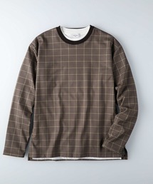 PLUS ONE | 【PLUS ONE】チェックロンTレイヤード(アンサンブル)