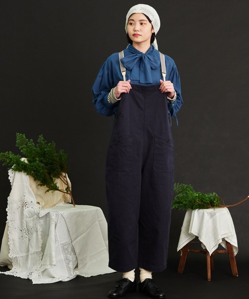 全国送料無料の通販 Malle（マル）の「malle ARMYヘリンボーンサロペットパンツ サロペット・オーバーオール・オールインワン