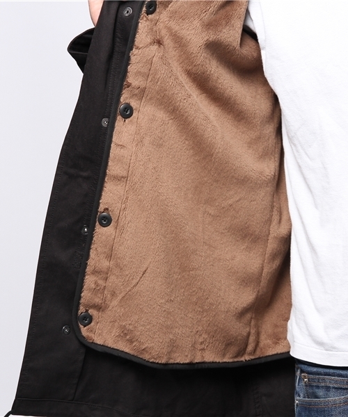 JOURNAL STANDARD(ジャーナルスタンダード)の「DOBBY MICRO MODS 2wayコート/ドビーマイクロモッズコート #(モッズコート・メンズ・カーキ/ダークグリーン/ブラック・LARGE/SMALL/MEDIUM)」の7枚目の写真