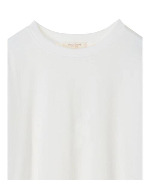 Green　Parks（グリーンパークス）の「ホワイトインナークルーネックストレート＊（Tシャツ/カットソー・レディース・オフホワイト・FREE）」の9枚目の写真