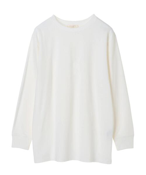 Green　Parks（グリーンパークス）の「ホワイトインナークルーネックストレート＊（Tシャツ/カットソー・レディース・オフホワイト・FREE）」の15枚目の写真