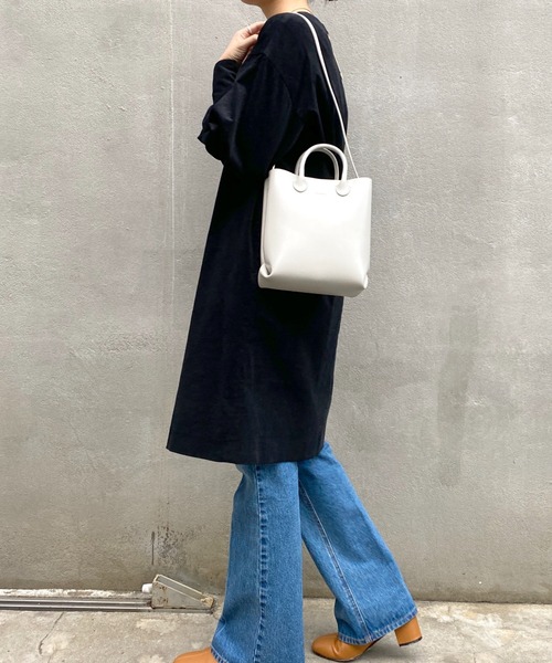 SHENERY（シーナリー）の「(YAHKI)ソフトダブルフェイスミニショルダー（トートバッグ・レディース・ホワイト/ピンク・FREE）」の6枚目の写真