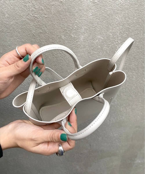 SHENERY（シーナリー）の「(YAHKI)ソフトダブルフェイスミニショルダー（トートバッグ・レディース・ホワイト/ピンク・FREE）」の13枚目の写真