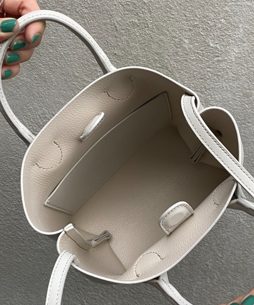 SHENERY（シーナリー）の「(YAHKI)ソフトダブルフェイスミニショルダー（トートバッグ・レディース・ホワイト/ピンク・FREE）」の16枚目の写真