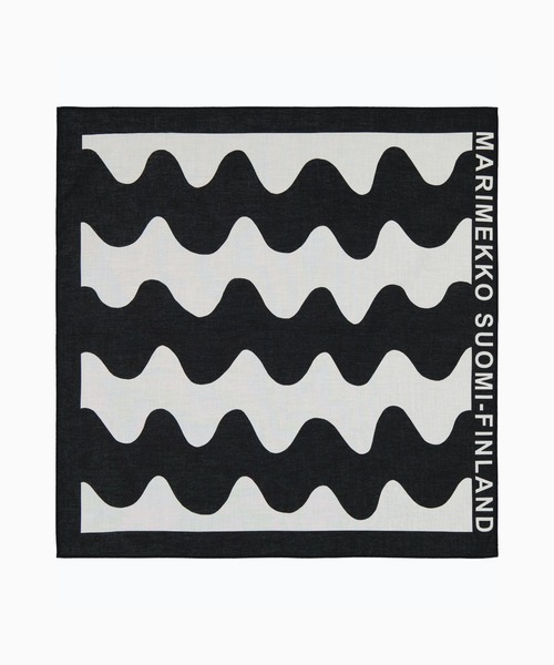 marimekko(マリメッコ)の「【kioski】 LOGO / ETEVA(ストール/ショール・レディース・ブラック・FREE)」の1枚目の写真