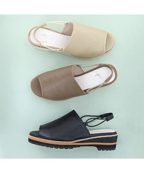 apres（アプレ）の「スリングバックサンダル / apres（アプレ)（サンダル・レディース・ライトベージュ/グレイッシュベージュ/ブラック・23.5cm/22.5cm/24.0cm/24.5cm/23.0cm）」の4枚目の写真