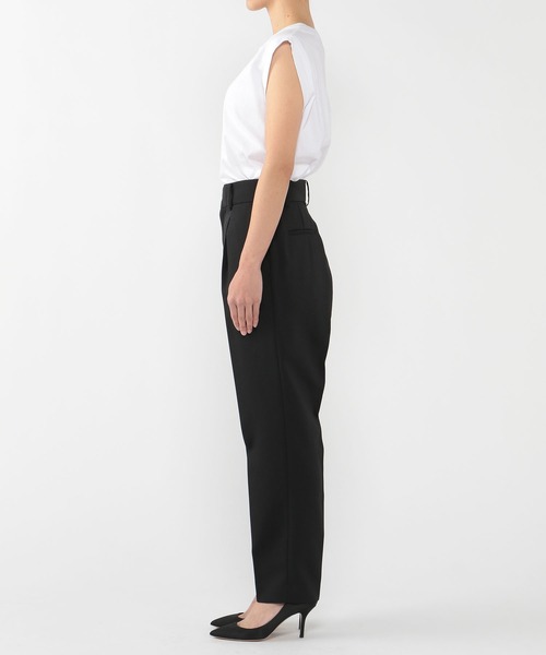 N.O.R.C(ノーク)の「ツイルタックテーパードパンツ(スラックス・レディース・ホワイト/ブラック/ベージュ/イエロー/アイボリー/ミント・S/M/L)」の14枚目の写真