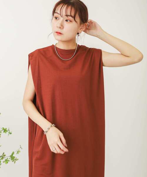 SENSE OF PLACE by URBAN RESEARCH（センスオブプレイスバイアーバンリサーチ）の「バックタックロングワンピース（ワンピース・レディース・ブラック/ライトブラウン/ベージュ/ピンク・ONE）」の22枚目の写真