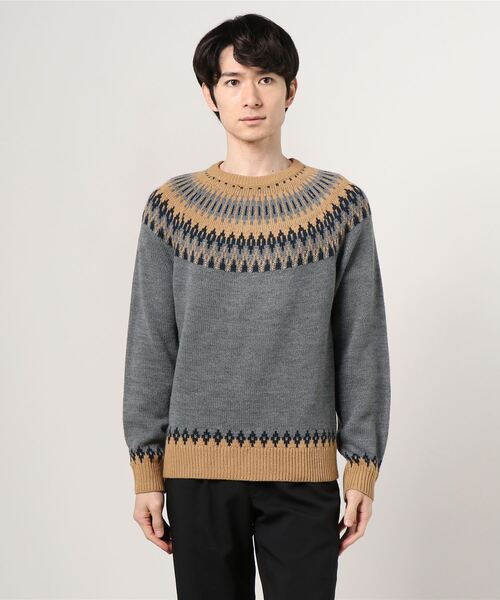 セール ウール混求心柄ニット ニット セーター Nano Universe ナノユニバース のファッション通販 Zozotown セール ウール混求心柄ニット ニット セーター Nano Universe ナノユニバース のファッション通販 Zozotown