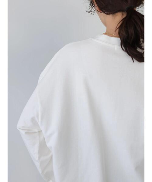 AMERICAN HOLIC（アメリカンホリック）の「スキッパーミニ裏毛カットプルオーバー（Tシャツ/カットソー・レディース・オフホワイト/ブルー/ミント/チャコールグレー/グレイッシュベージュ・L/M）」の22枚目の写真