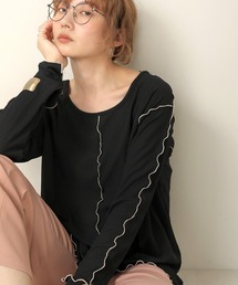 【WEB限定】配色メローカットソー