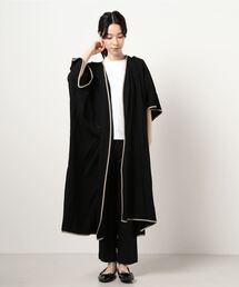 NICOLE CLUB | 【NICOLE CLUB】ドビーストライプパイピングガウン(その他アウター)