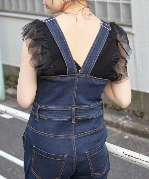 Chico（チコ）の「ストレッチデニムサロペット（サロペット