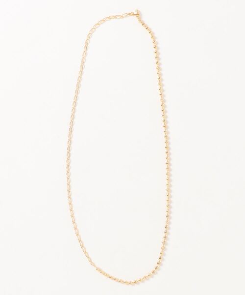 百貨店6.5万■ネックボールチェーンコート■ベージュ■blancvert■40 ボールチェーンネックレス（ネックレス）｜B.C STOCK（ベーセー