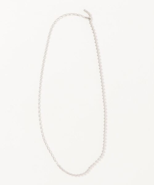 tone(トーン)の「【ECRu.】ロングボールチェーンネックレス(ネックレス・レディース・シルバー/ゴールド・FREE)」の5枚目の写真