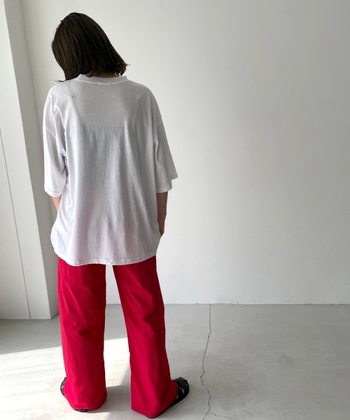 CANAL JEAN(キャナルジーン)の「via j(ヴィアジェイ) "YOUNG MUSIC"半袖Tシャツ(Tシャツ/カットソー・レディース・チャコールグレー/イエロー/アイボリー・ONE SIZE)」の13枚目の写真