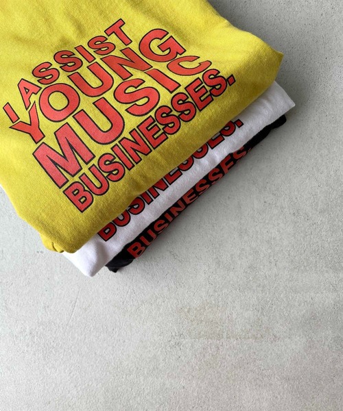 CANAL JEAN(キャナルジーン)の「via j(ヴィアジェイ) "YOUNG MUSIC"半袖Tシャツ(Tシャツ/カットソー・レディース・チャコールグレー/イエロー/アイボリー・ONE SIZE)」の8枚目の写真
