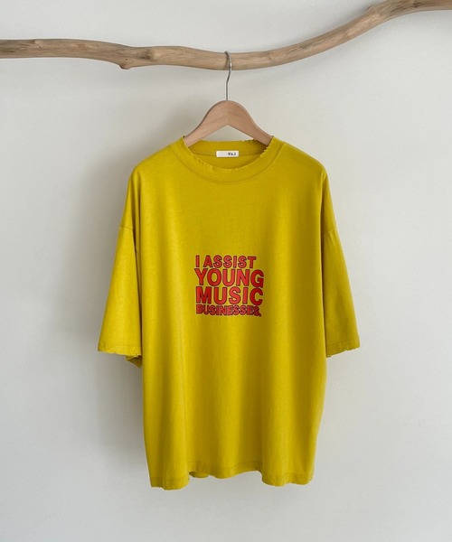 CANAL JEAN(キャナルジーン)の「via j(ヴィアジェイ) "YOUNG MUSIC"半袖Tシャツ(Tシャツ/カットソー・レディース・チャコールグレー/イエロー/アイボリー・ONE SIZE)」の11枚目の写真