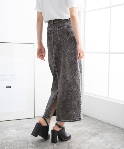 Newlyme（ニューリーミー）の「デニムタイトスカート（スカート・レディース・ブラック/インディゴブルー/ライトインディゴブルー・MEDIUM/LARGE/X-LARGE/SMALL）」の17枚目の写真